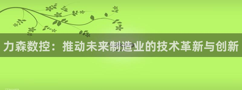 天辰臣娱乐:力森数控:推动未来制造业的技术革新与创新