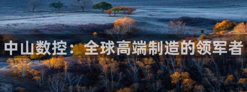 天辰宝宝娱乐:中山数控:全球高端制造的领军者